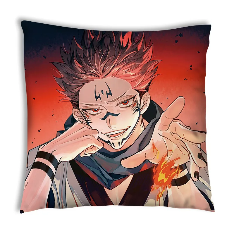 Jujutsu Kaisen Anime Itadori Yuji Kussenhoes Kussenslopen Satoru Gojo Sierkussensloop Voor Woondecoratie Sofa Auto Birthday Gift