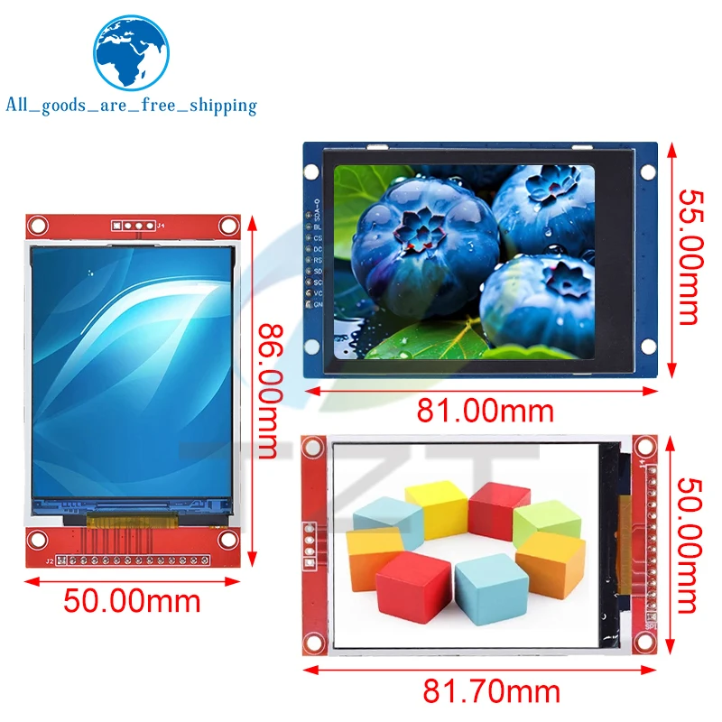 Imagem -06 - Tzt Lcd Serial Port Module para Arduino 2.8 240x320 Spi Tft Pcb Micro sd Ili9341 St77v 5v 3.3v 2.8 Display Led