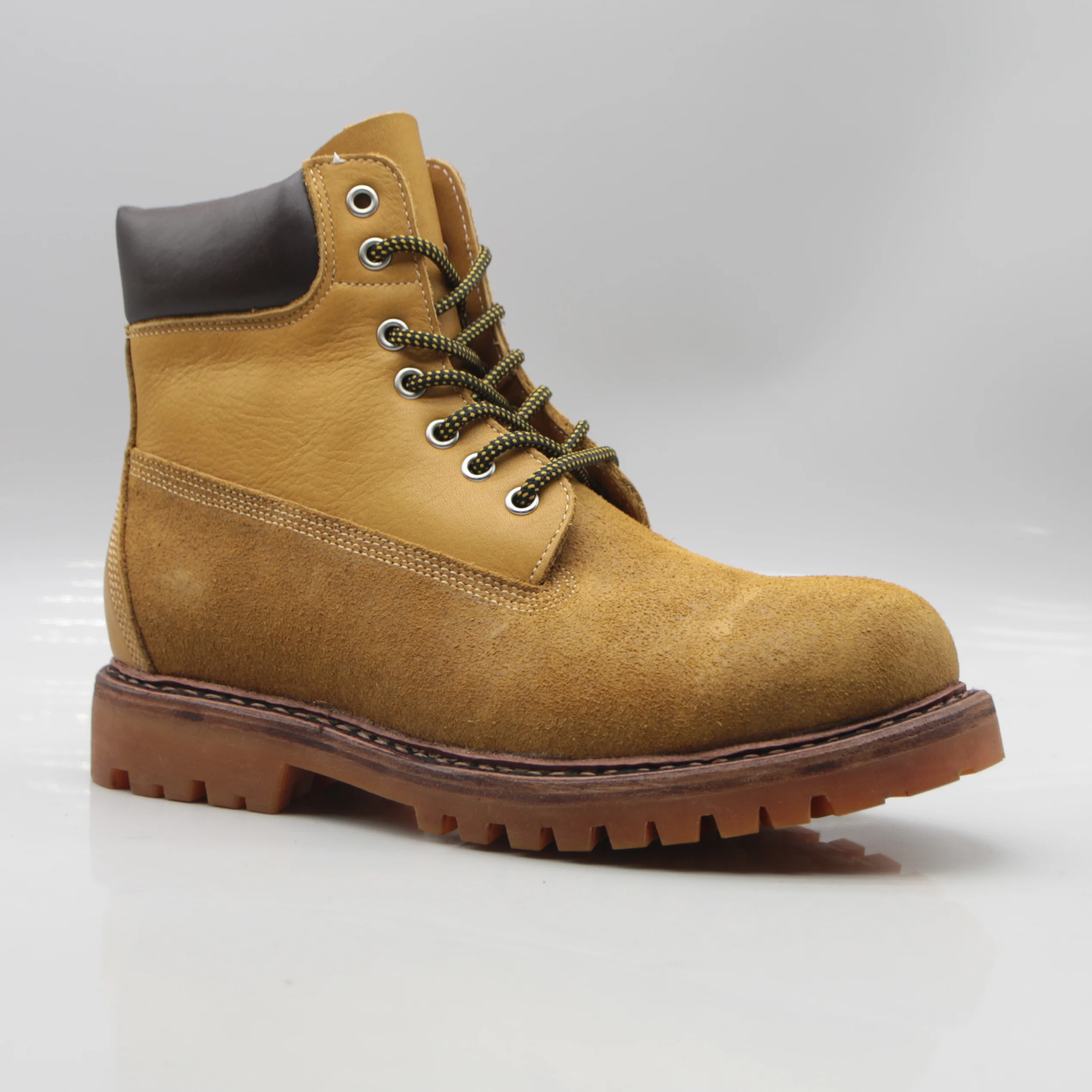 

Удобные мужские ботинки Briti Sle из натуральной коровьей кожи, рабочие ботинки с коротким голенищем, на шнуровке, с круглым носком