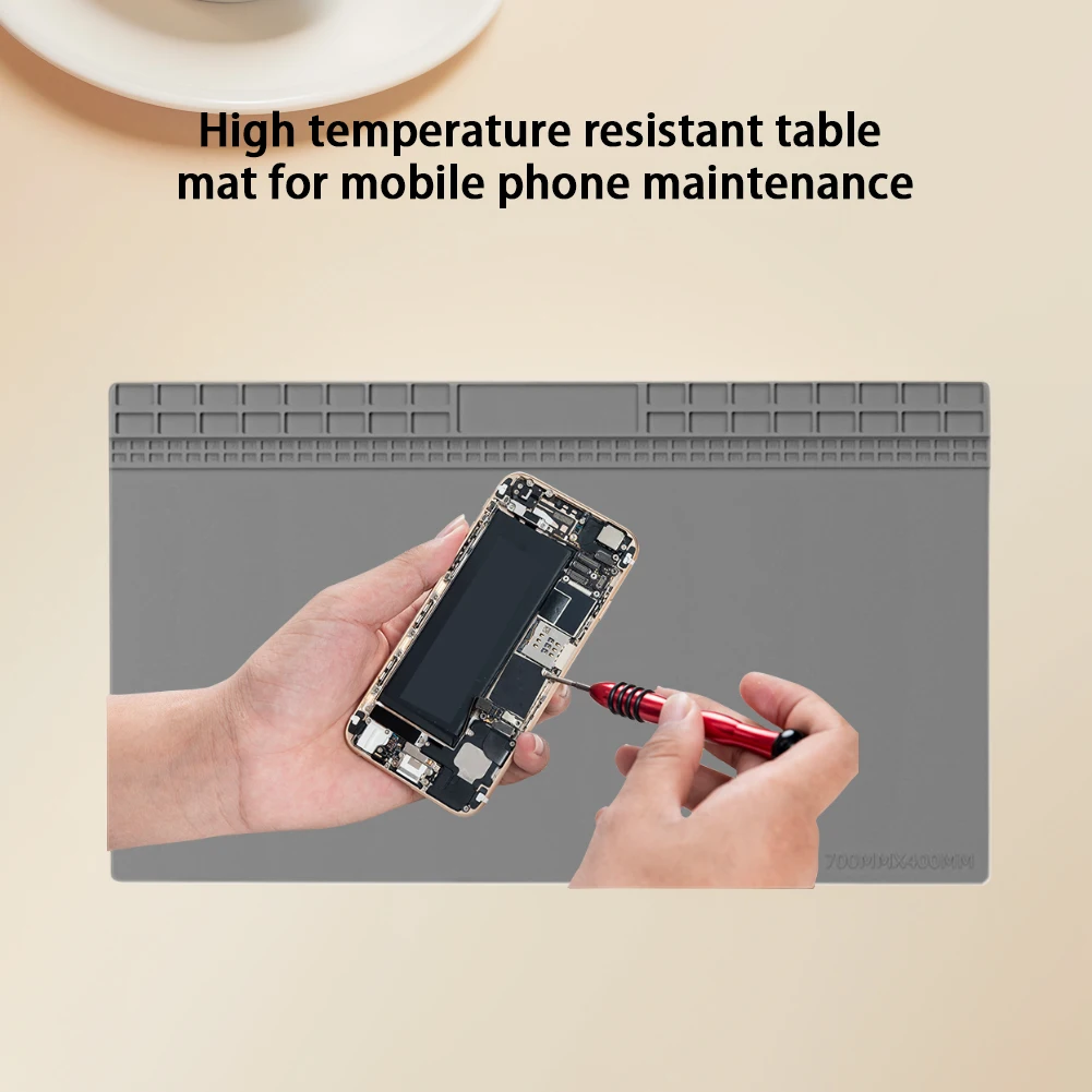 Silicon Repair Work Mat BGA Soldering Station 70*40CM Soldering Mat for Electronic Phone Laptop Watch Repair