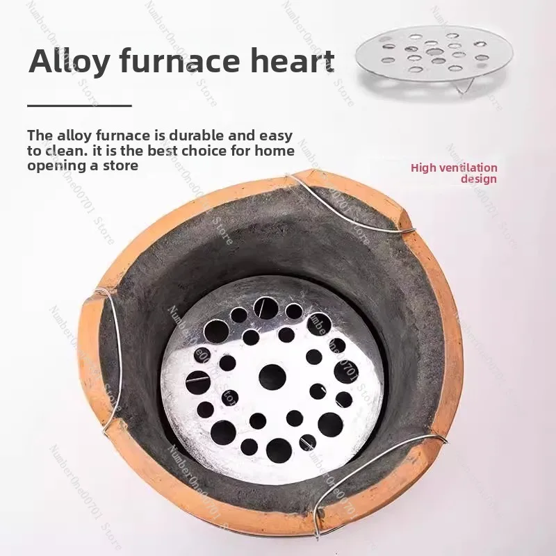 

carbon hot pot barbecue red mud small carbon stove commercial household Hong Kong-style clay casserole edge