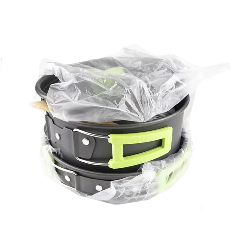 

these Outdoor Kettle Aluminum Material Ds-308 Portable Camping Set Pot Travel Cutlery Utensils Hiking Picnic Equipment