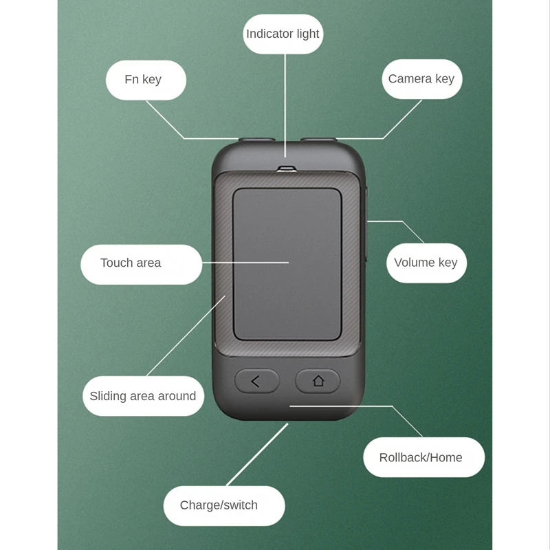A48R-Mobile Remote Control CHP03 Air Mouse Bluetooth Wireless Multi-Function Touchpad -Border