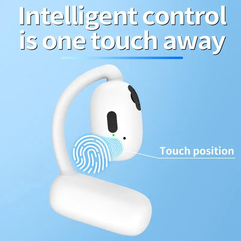 Open Ear Headphones Comfortable Noise-Canceling Ear Buds IPX5 Waterproof Wireless Headphones Long Battery Life For Hands-free