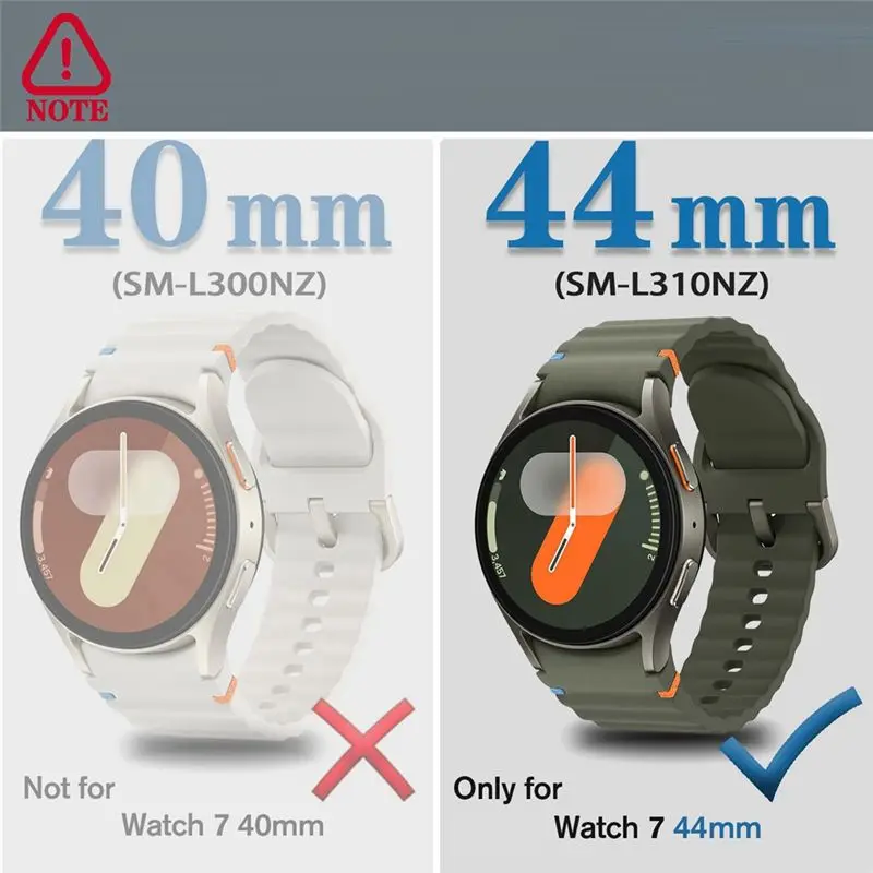 B68A For Galaxy Watch 7 Case Electroplating Single And Double Row Drill Hard 44Mm Protective Shell Silver