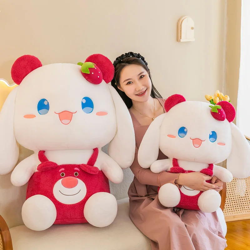 Sanrio Kawaii Peluche Cinnamoroll Bambola di pezza Orso Giocattolo per bambini Compleanno Regalo di Natale Simpatico cuscino forcito Ragazze Sonno Morbido peluche