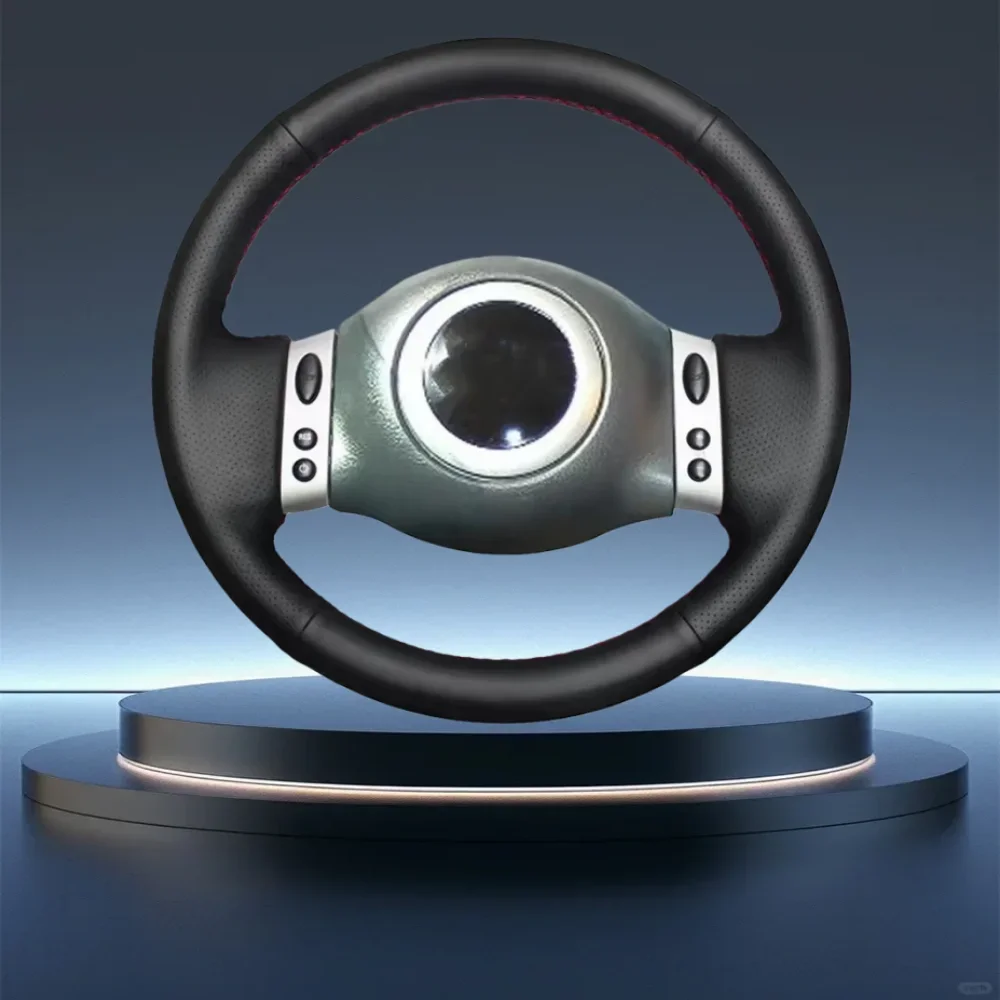 

For Mini Coupe 2001-2006 Mini R50 R53 R60 Auto Lnterior Accessories Hand-Stitched Microfiber Leather Car Steering Wheel Cover