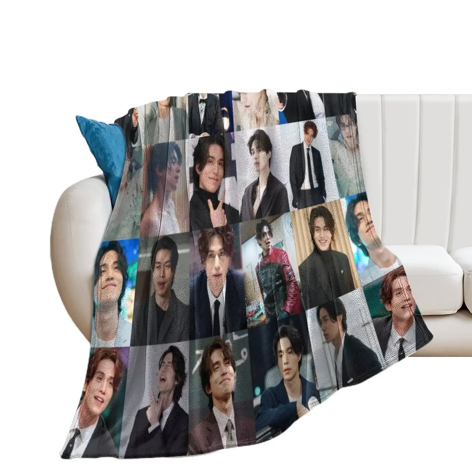 Lee Dong Wook Throw Blanket Thermal bed plaid Blankets