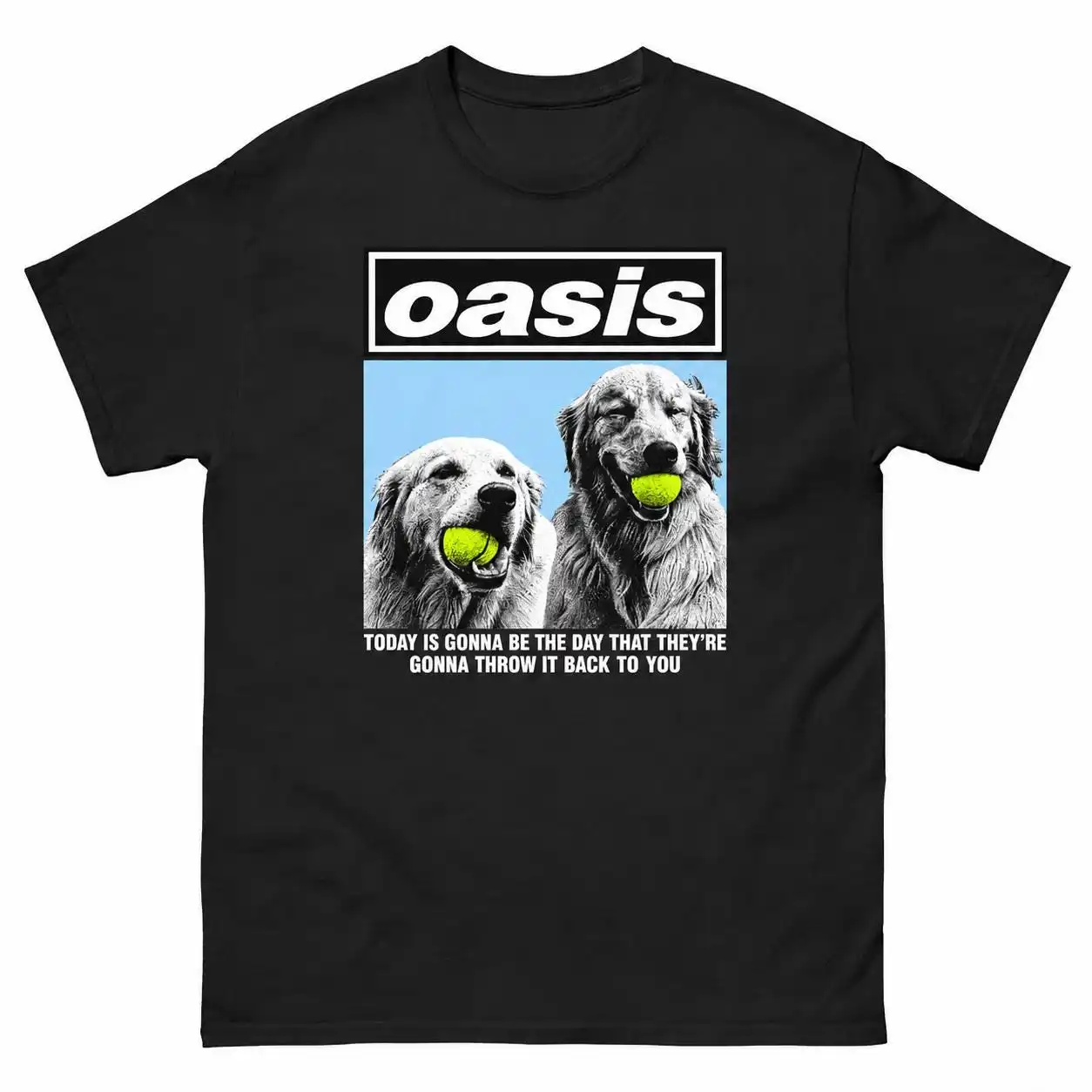 Throw It Back To You Shirt Funny Britpop Golden Retriever Graphic Tee Gift