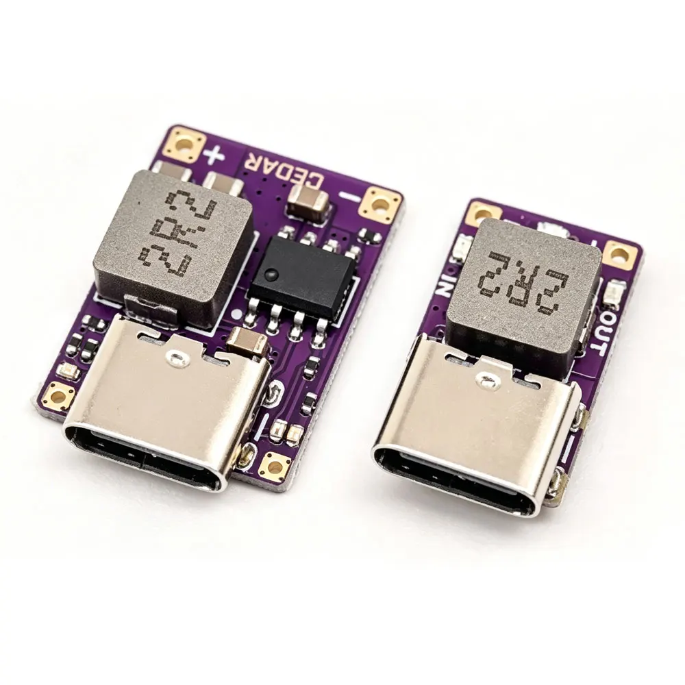 1-5pcs Power Mini 5V 2.4A lithium battery charging discharging module 3.7V 4.2V18650 lithium battery boost power module Type-C