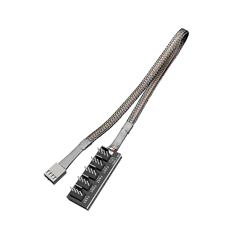 1 à 5 4 broches PWM ventilateur Hub CPU refroidisseur ventilateur PC boîtier ventilateur de refroidissement câble d'extension d'alimentation