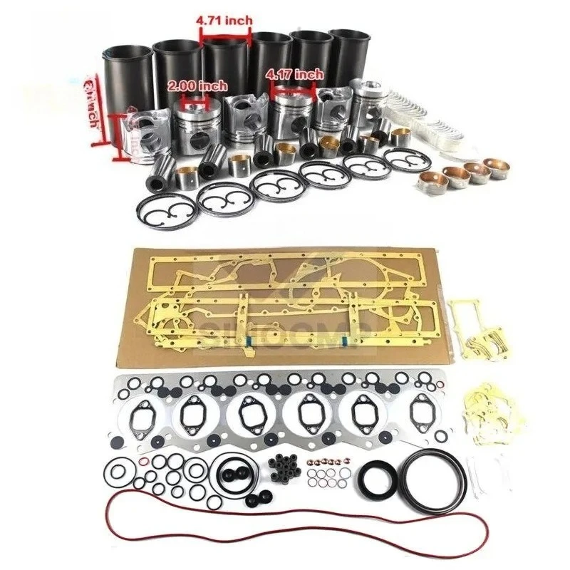 

6D108 SA6D108-1 SAA6D108E-2 Комплект для капитального ремонта двигателя для Komatsu PC350-6 PC300-6 PC300-5