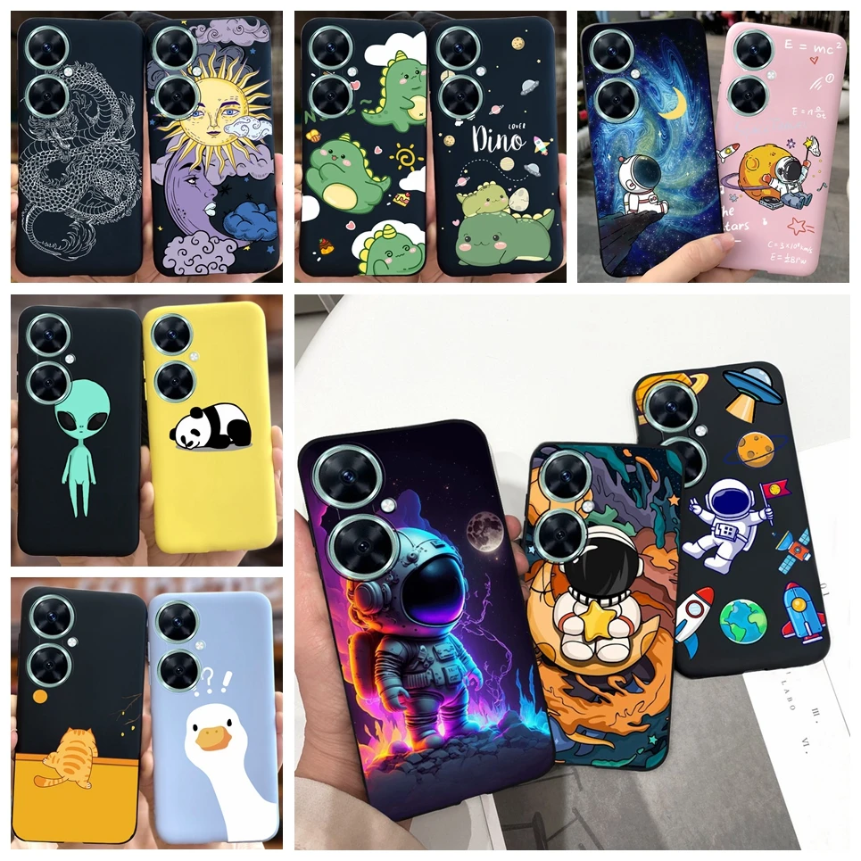 For Huawei Nova 11i 11 Pro 11SE Nova 12 Pro Case Dragon Astronaut Soft Silicone TPU Back Cases Cover for Nova11i Nova11Pro Funda