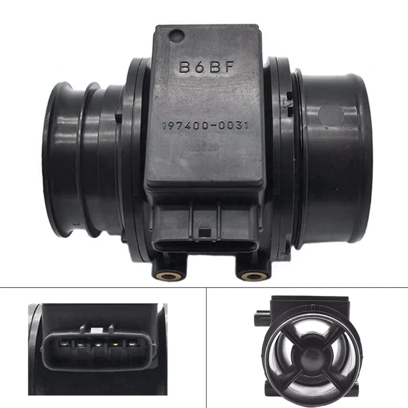 197400-0031 Mass Air Flow Meter MAF Sensor for Mazda Protege Miata MX-3 Kia Sephia Ford Mercury 1.6L 1.8L B6BF-13-215 B6BF13215