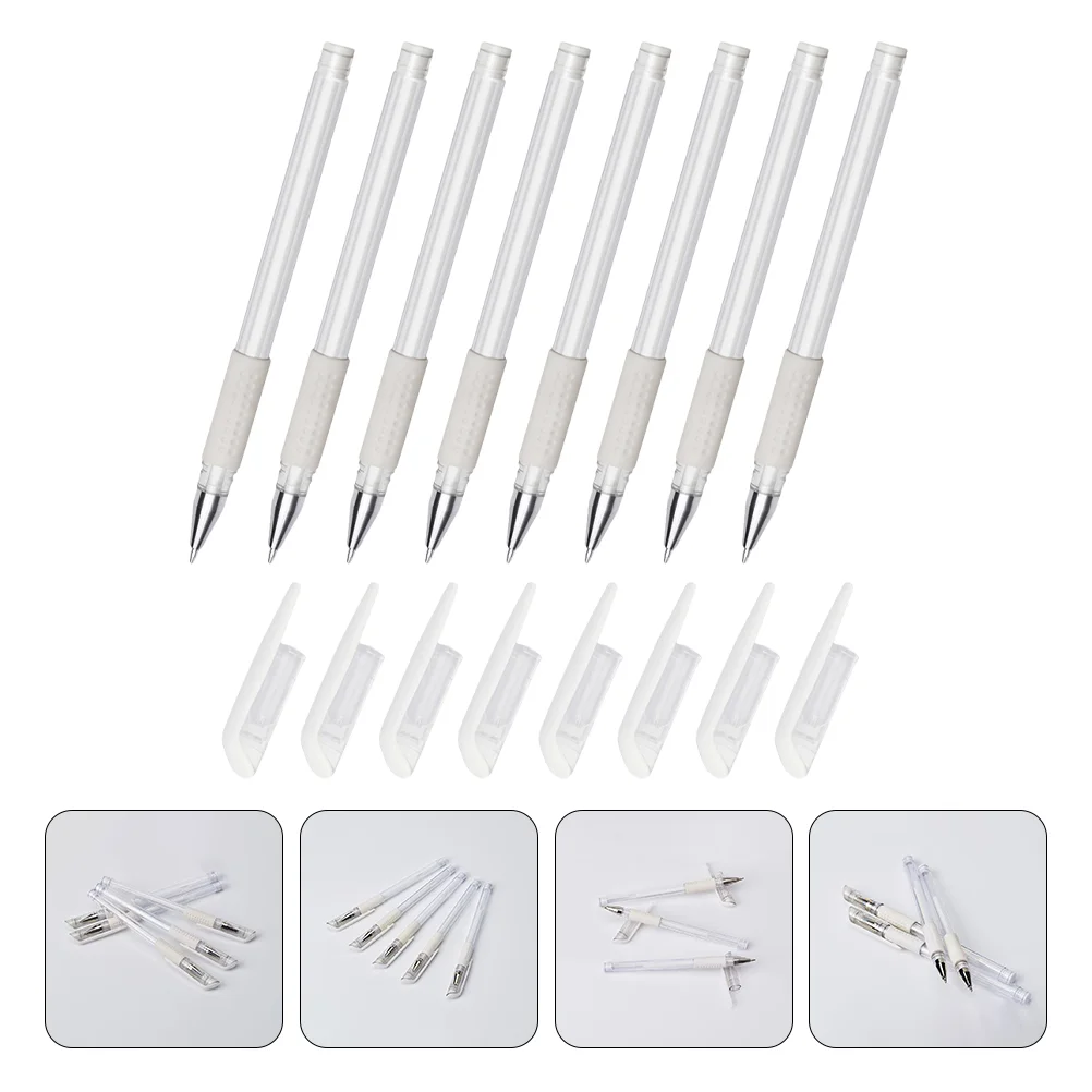 

8 Pcs Skin Positioning Pen Pens + Pencil Point Marking Tool Salon Use Marker Set Practical Plastic Tattooing