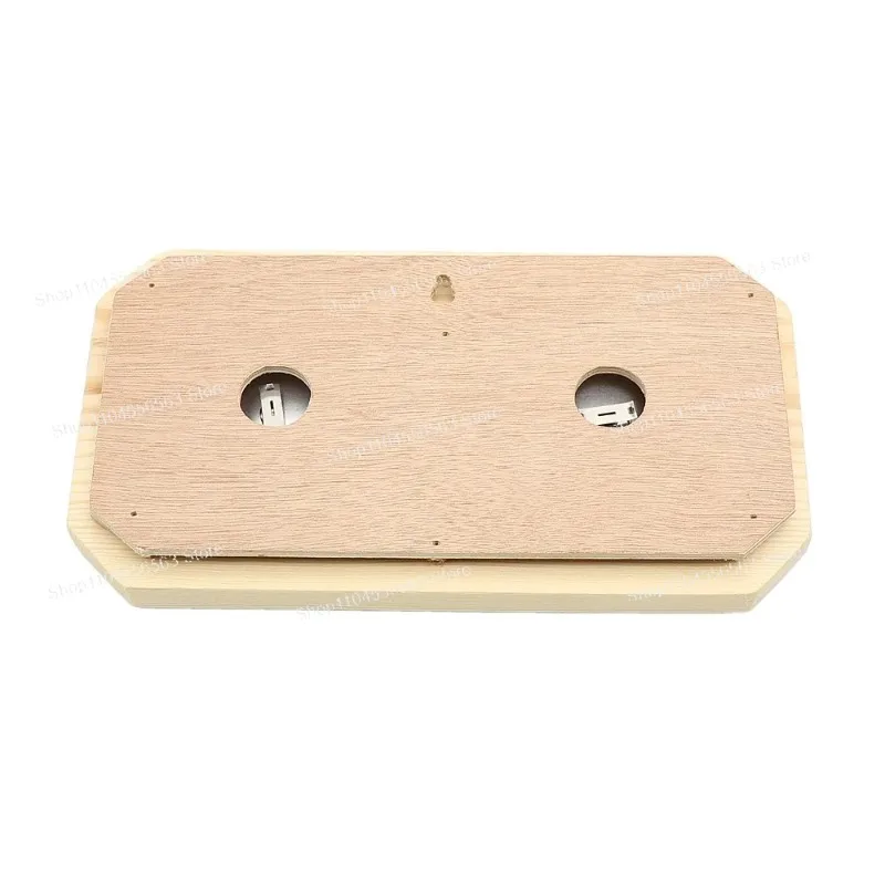 Wood Thermometer Hygrometer for Sauna Room - Steam-Resistant Temp & Humidity Meter for Bath/Indoor Sauna Use