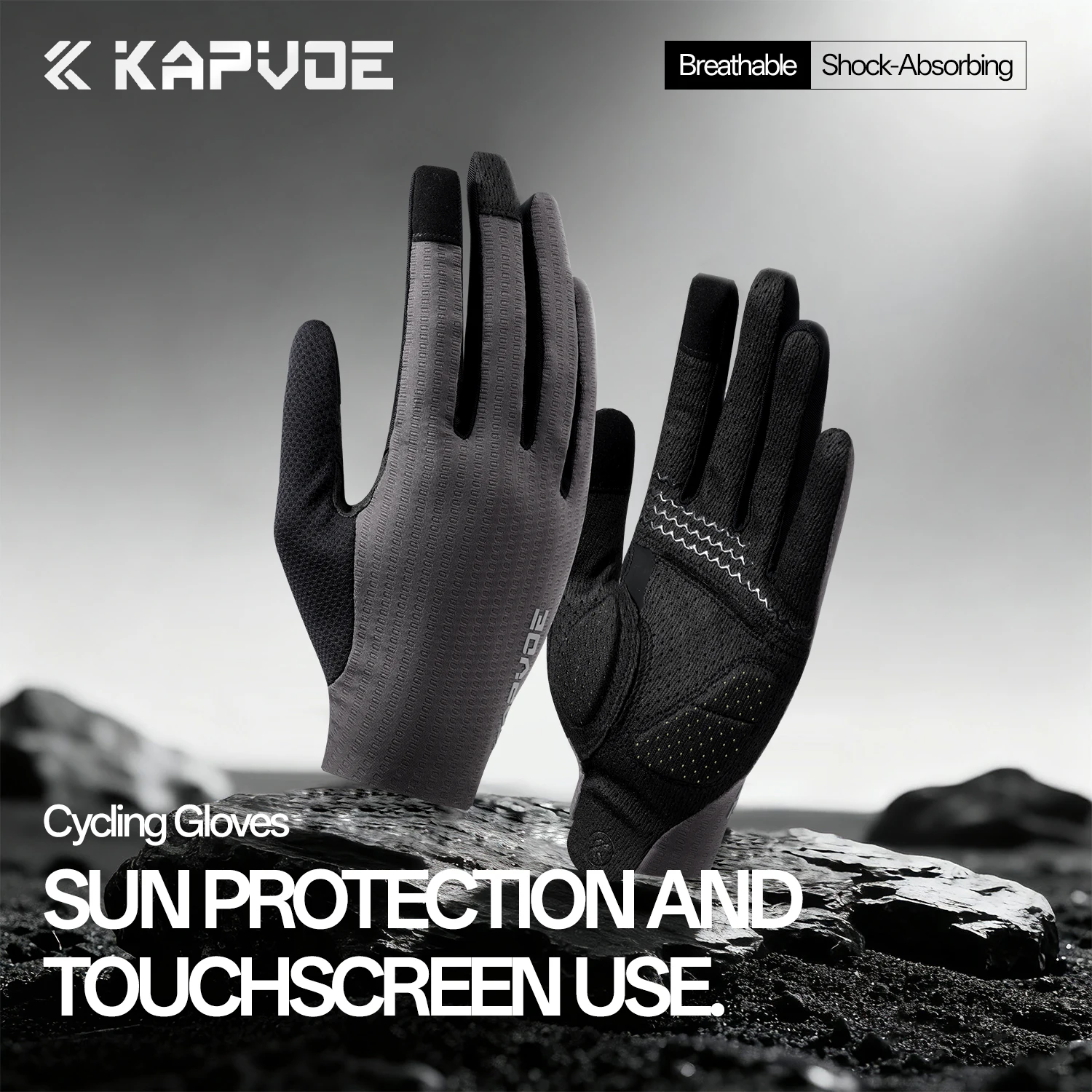 Kapvoe Horse Riding Gloves Full Finger Gloves Cycling Gloves Touch Screen Sports Gloves Breathable Motorcycle Bicycle Gloves
