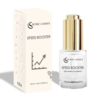 Sense Lashes 15 ml de pegamento para pestañas, aceleración de velocidad y refuerzo de velocidad, mejora el tiempo de retención y tratamiento de pestañas