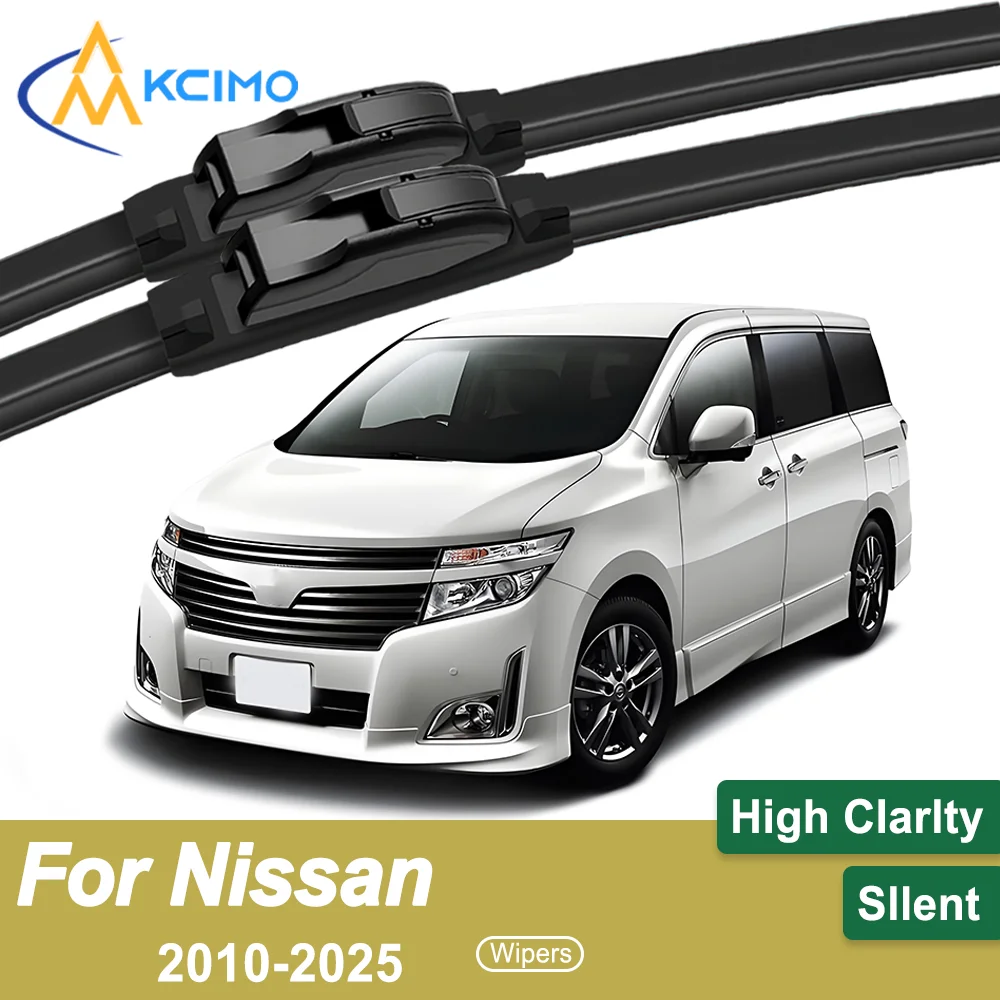 

2-Pack Superior Wiper Blades for Nissan Elgrand E52 2010-2025 All-Season Durable Quiet Wiping Uninterrupted Visibility