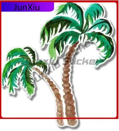 

Palm Trees Watercolor for Aesthetic Car Motor Home Window Boat Walls Boat Motor Home Gift Unique Retro Retro Aesthetic Funny