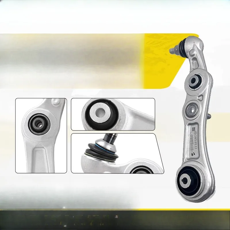 Lower swing arm suspension straight bending support control arm
