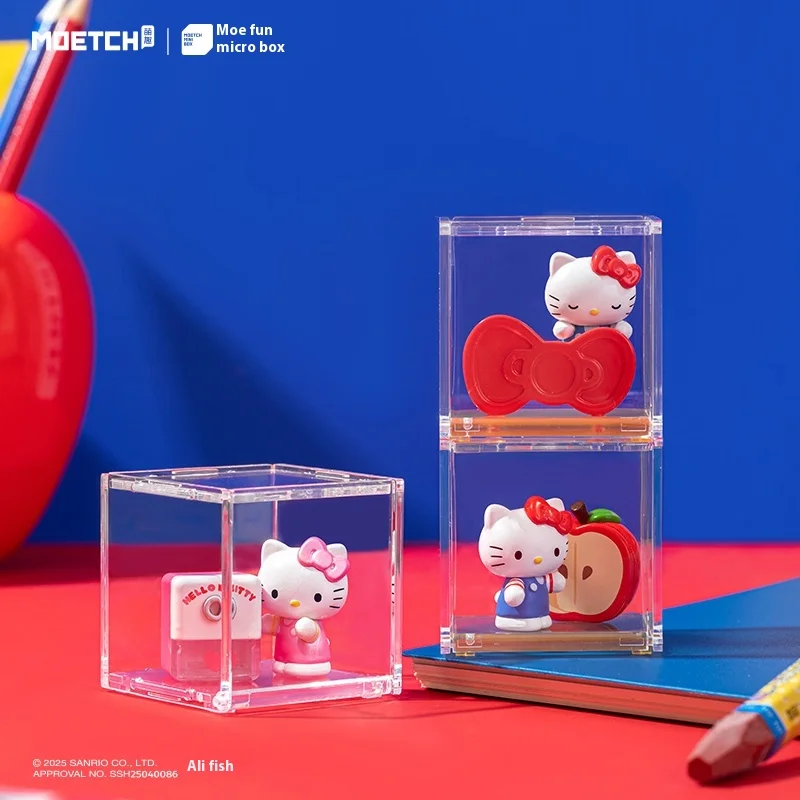 5 ซม.HelloKitty Micro กล่อง KT แมวกล่องตาบอดเครื่องประดับทําด้วยมือไวนิล Face ตุ๊กตาน่ารักของเล่นสําหรับสาวอินเทรนด์ชุดเครื่องเขียนของขวัญ