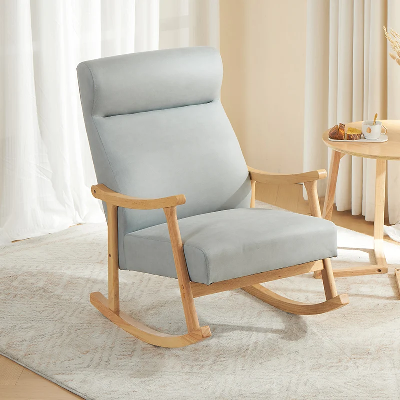 

Wooden Rocking Living Room Chairs Lounge Mobile Luxury Bedroom Chairs Reading Designer Fauteuil Salon Chinese Style Furniture