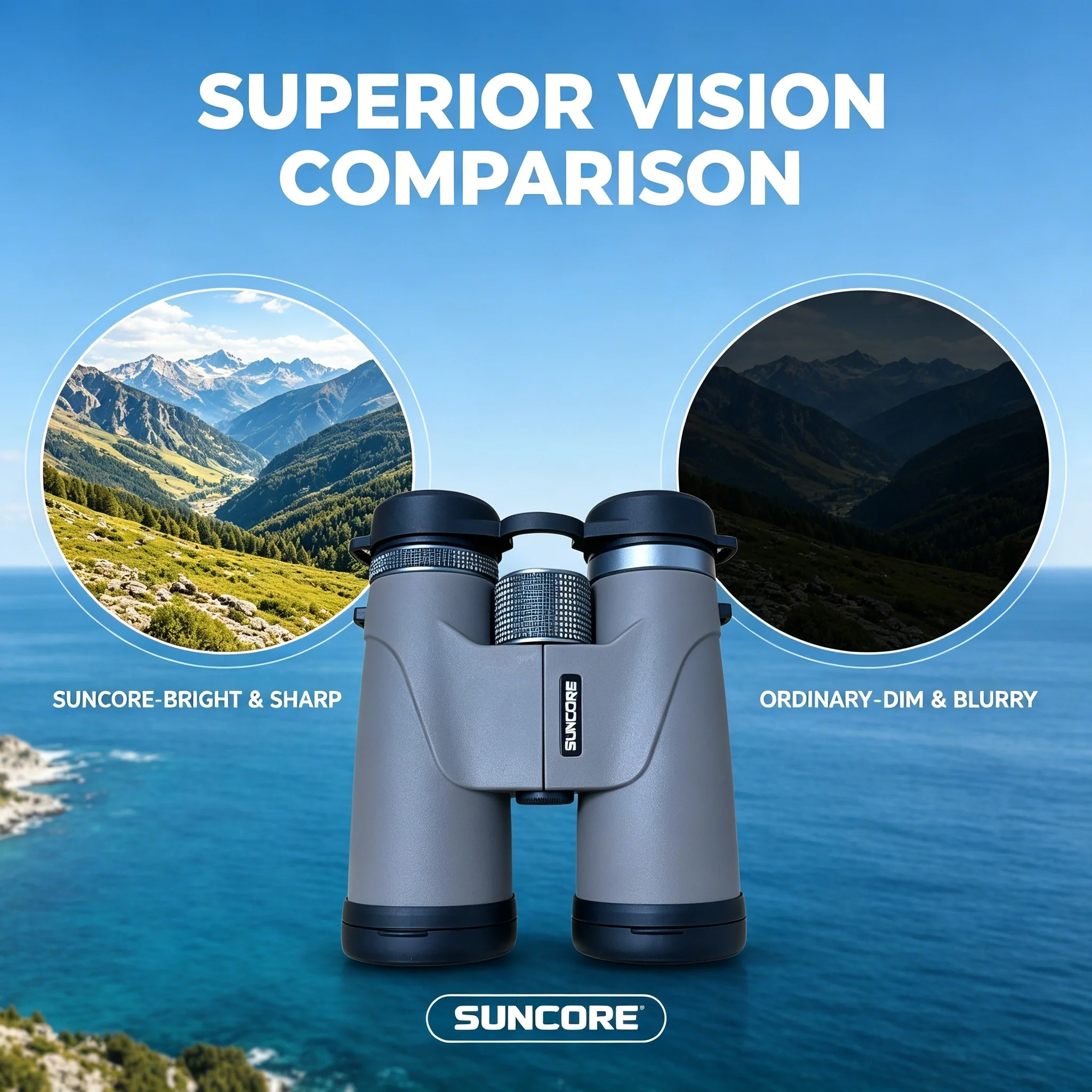 10×42 Binoculars XZ, suitable for adults and children, high-power binoculars for hunting, birdwatching, and more