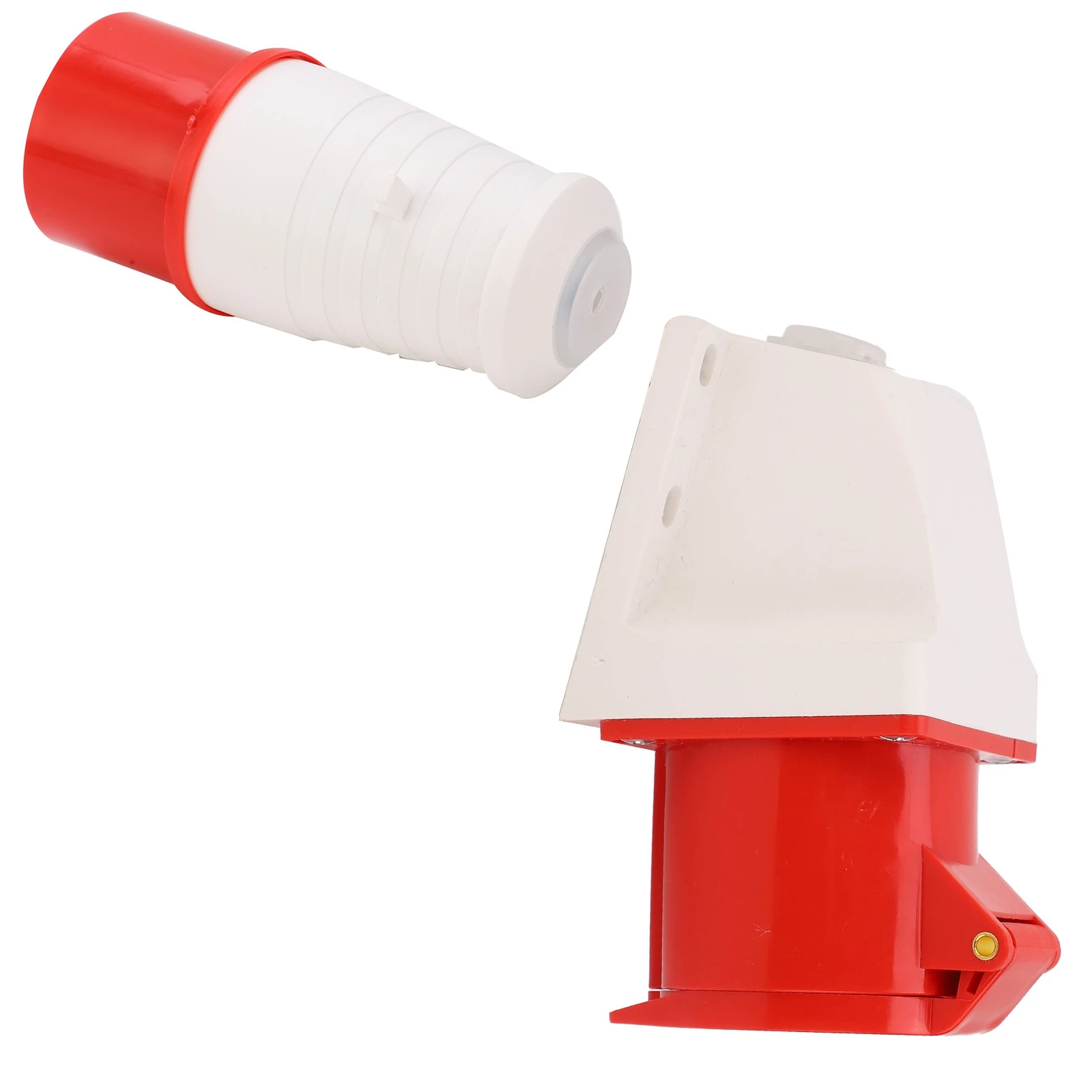 4‑Pin Power Plug 3 Phase Industrial Connector Socket Set  Mounted 32A AC380V‑415V Industrial Plug Connector Set