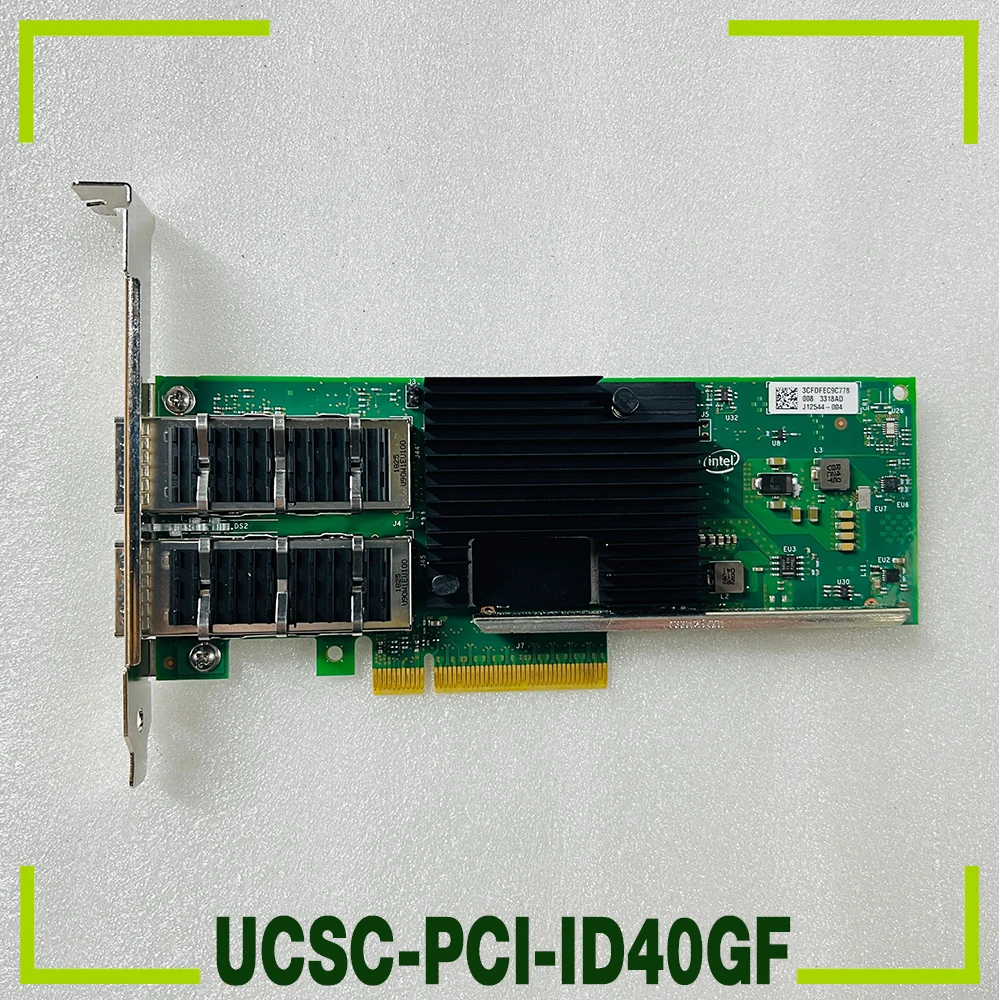 For Intel XL710-QDA2 Dual-port 40 Gig-abit Optical Fiber NIC For Cisco UCSC-PCI-ID40GF