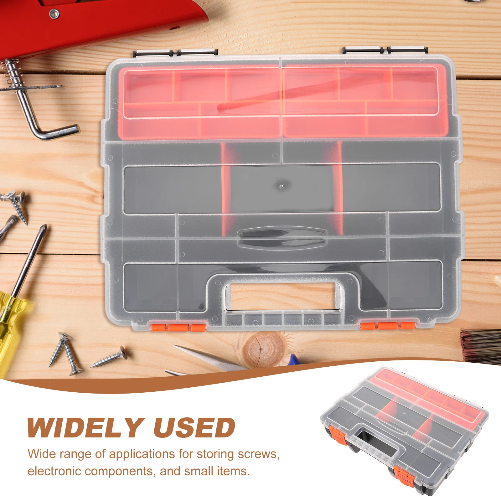 

Thickened Screw Box Durable Plastic Hardware Organizer Storage Container For Tools Small Parts Beads Organizing Box