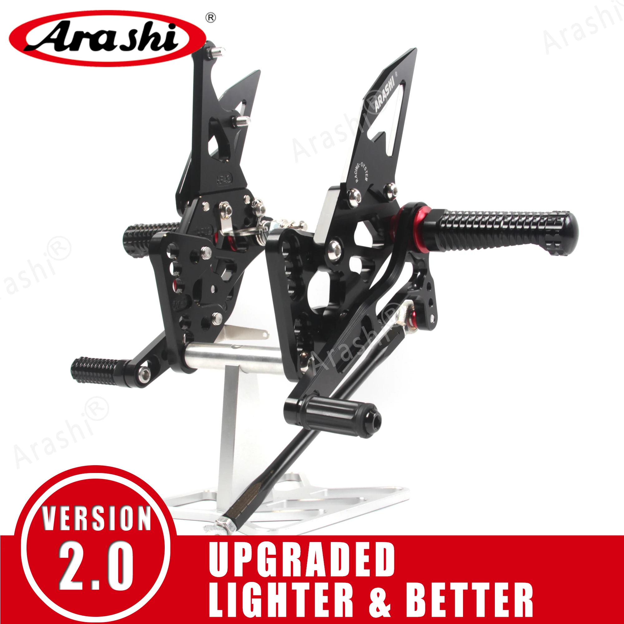 Arashi CNC Adjustable Footrest For SUZUKI GSX-R1000 2005 -2025 Rearset Foot Peg K7 K8 K9 L10 GSXR GSX-R 1000 2018 2019 2020 2021