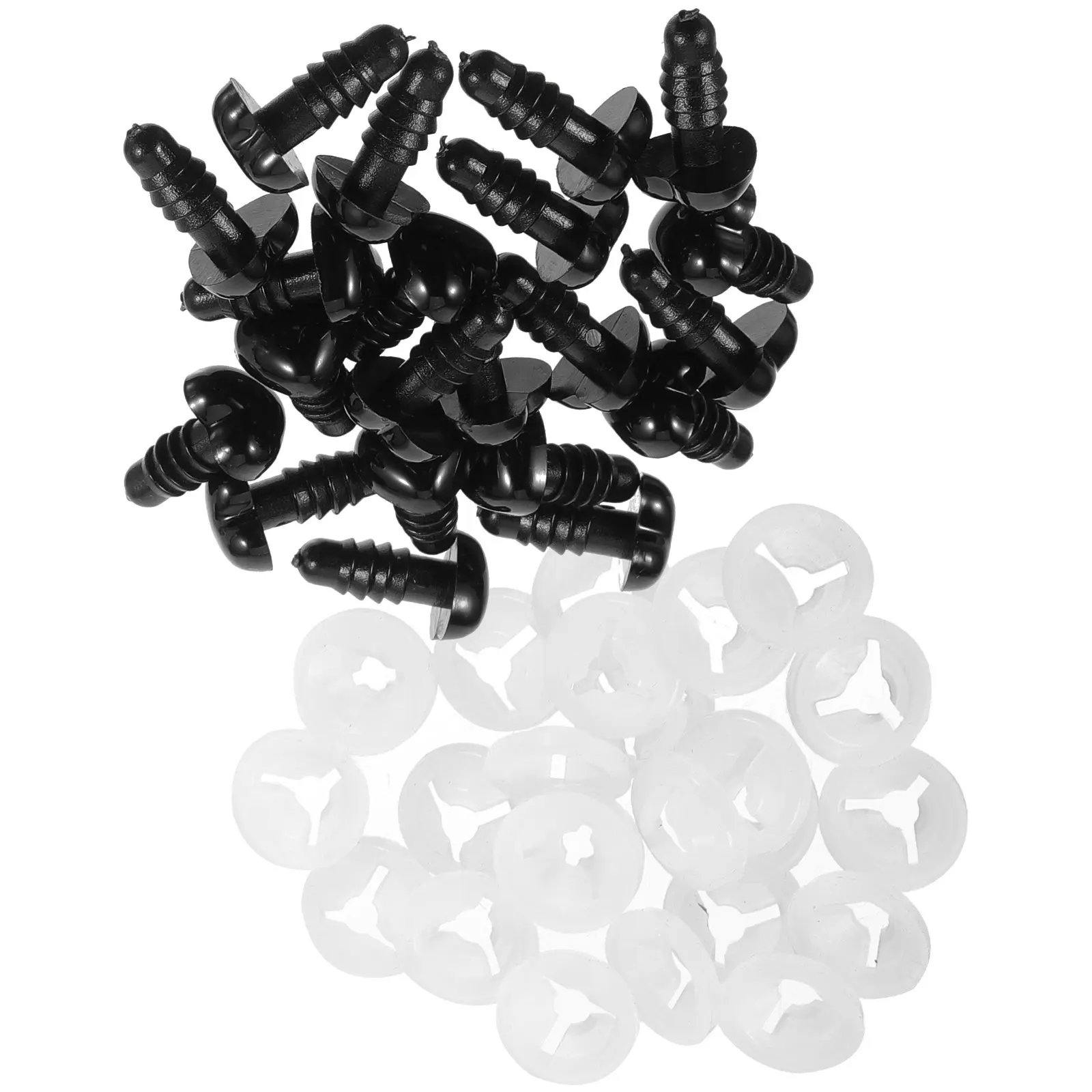 

100Pcs Stuffed Animal Safety Noses Plastic Heart Shape Nose for DIY Crafts Handmade Art Projects Halloween Costume Supplies