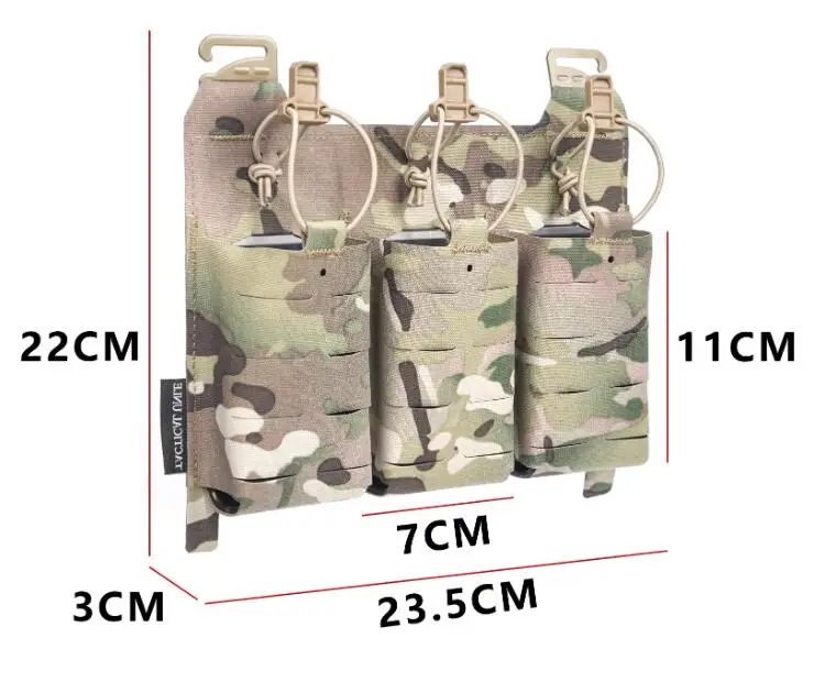 MCAP Snowfield Camouflage Outdoor Sports FCPC Tank Top 556 Triple Magazine Bag