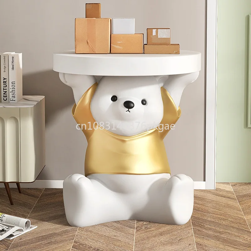 Vibrant bear floor ornament ideal for home decor near the TV cabinet home decoration accessories or as a bedside table tray