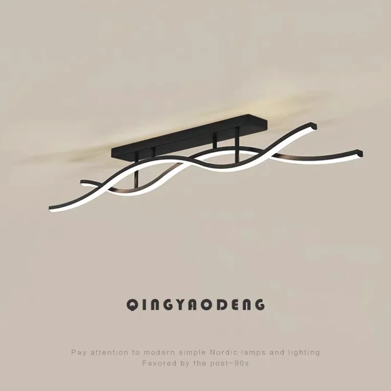 

Современная светодиодная потолочная люстра 2026 года для гостиной, столовой, спальни, прихожей, коридора, линейная, для домашнего декора, для использования внутри помещений