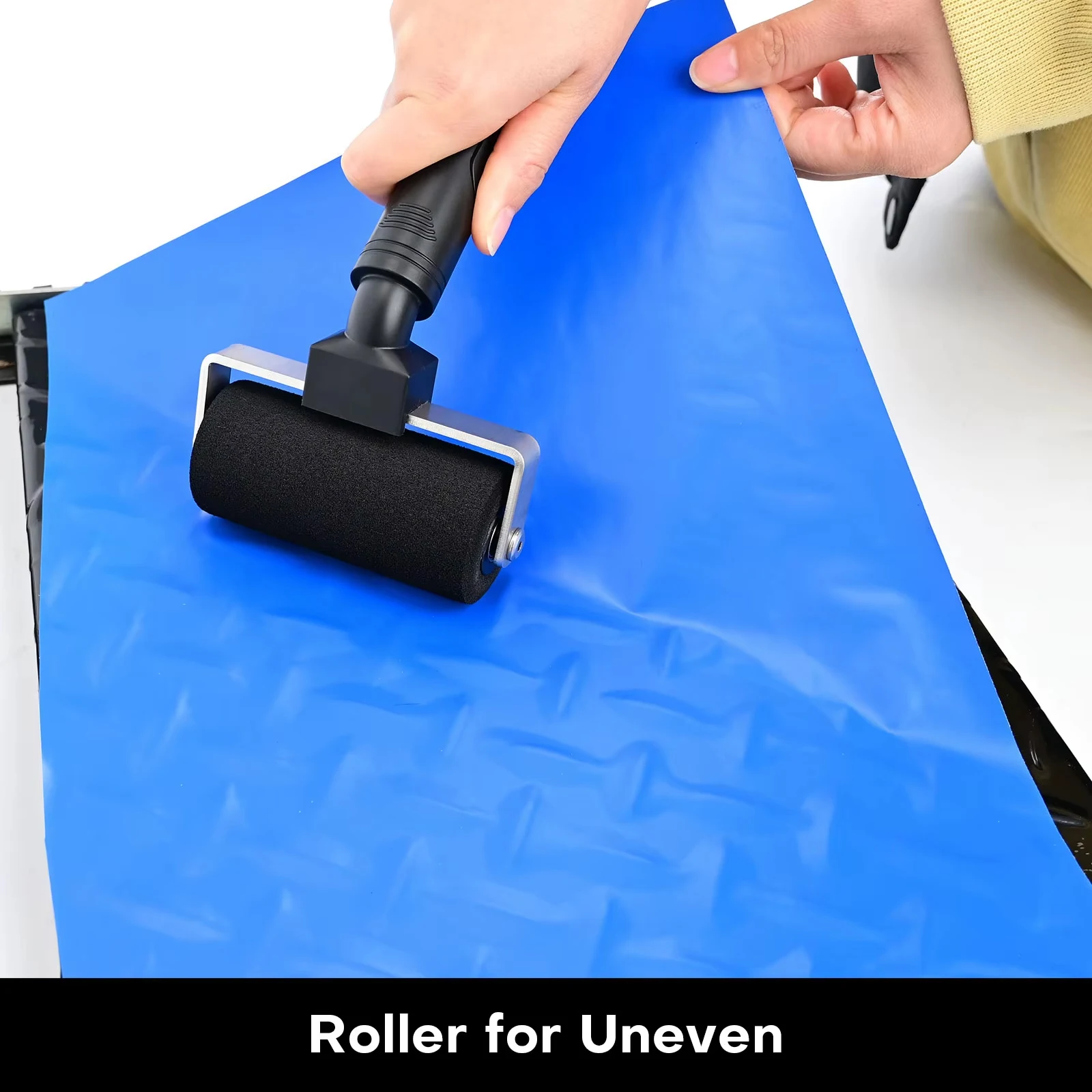 EHDIS Car Surface Vinyl Film Installation Smoothing Tools Car Stereo Soundproofing Cotton Push Wheel Vehicle Tools