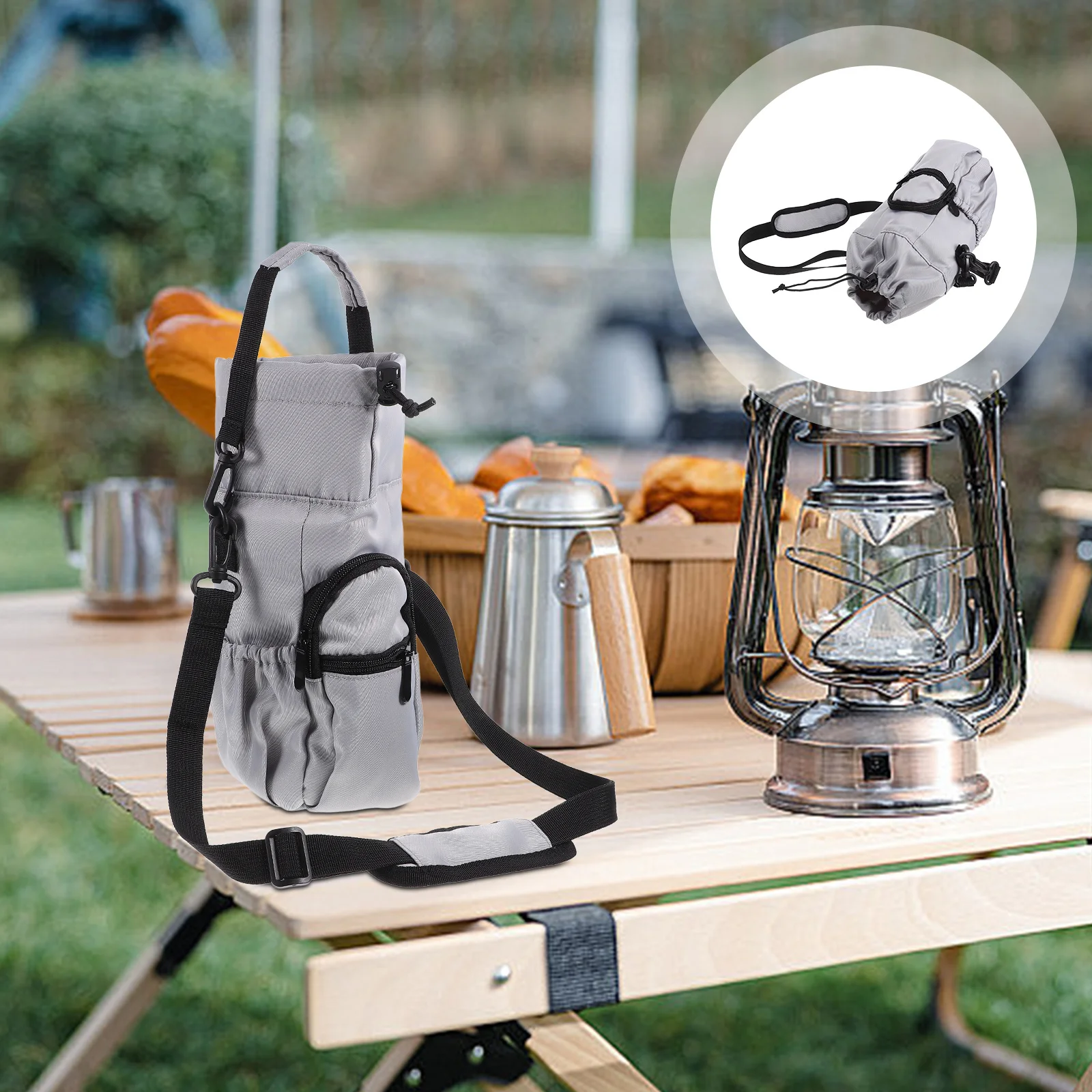 

Insulated Bottle Cover Portable Water Bottle Sleeve Heat Resistant Oxford Cloth Protector For Cups Tumblers Drinking Bottles