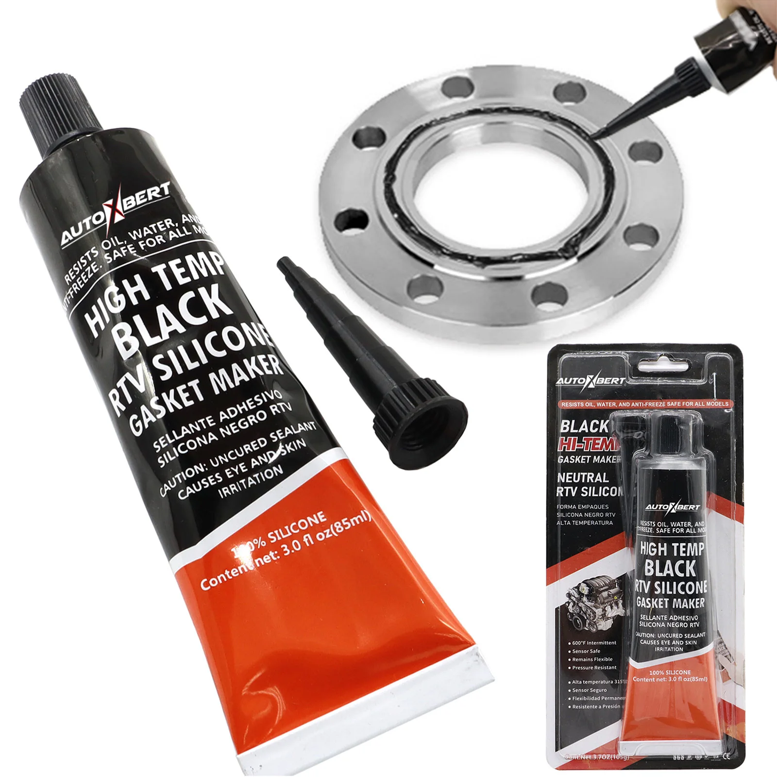105g 3.7oz High Temperature Instant RTV Silicone Sealant Gasket Maker Bonding Engine Parts Valve Oil Resistant Waterproof Temp