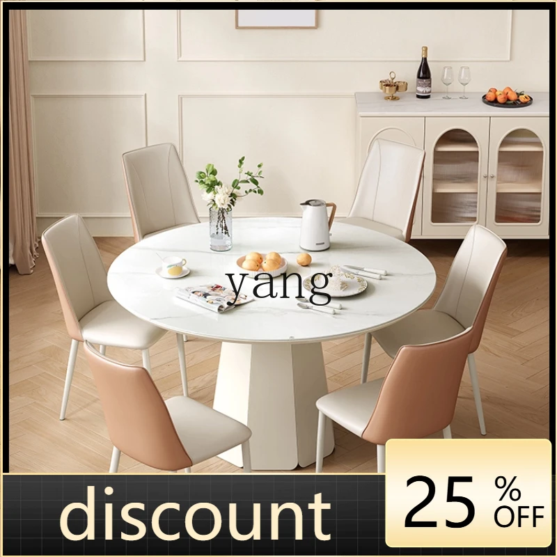 LH cream windshield round dining table living room household dining table and chair combination