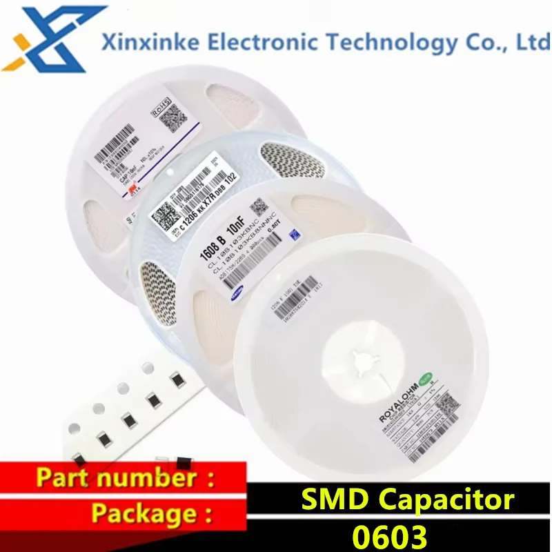 100 pièces 0603 50V SMD 0.1pF ~ 1.8pF 0.2/0.3/0.4/0.5/0.6/0.68/0.7/0.75/0.8/0.82/0.9/1/1.1/1.2/1.3/1.5/1.6pF condensateur céramique