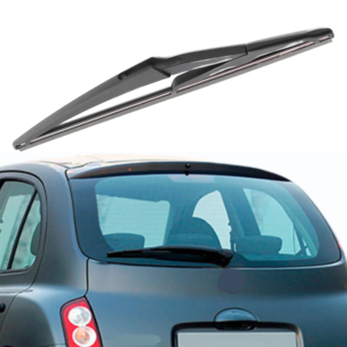 1PC 12" Rear Windshield Washer Wiper Applicable For Nissan Micra K12 2002-2005 Year's Windscreen Wiper Blade Car Accessories - view 6