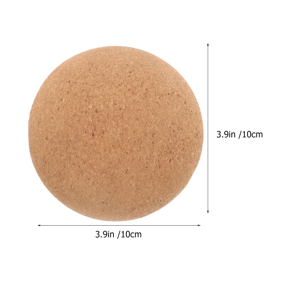 Cork Massage Ball High Density Yoga Muscle Roller for Foot Back Neck Pain Relief Myofascial Release Fitness Therapy