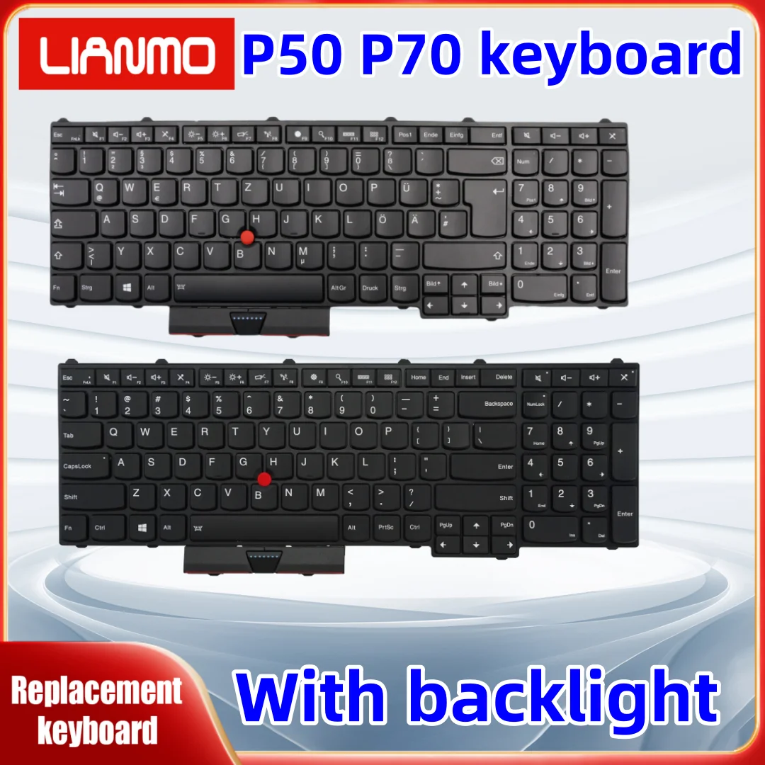 

США Великобритания Испания немецкая французская Португалия Италия корейская русская клавиатура для Lenovo ThinkPad P50 P70 клавиатура ноутбука с подсветкой