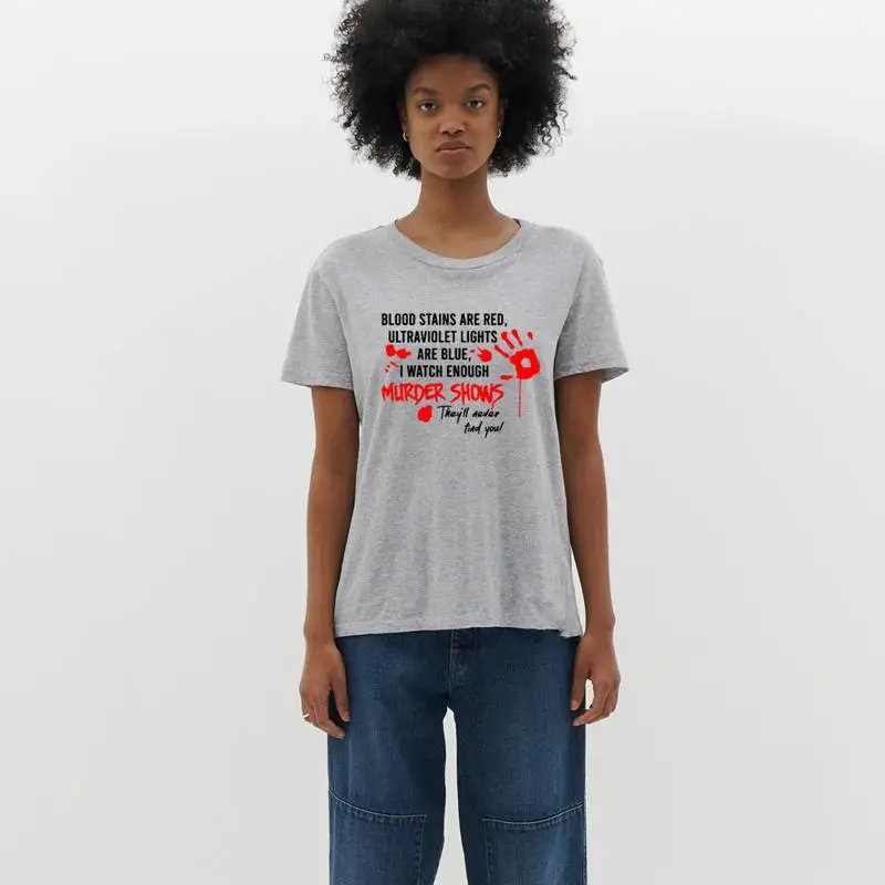 Camiseta unisex para hombre y mujer, camiseta con estampado de rosas rojas, luz UV, regalo divertido, mano de sangre