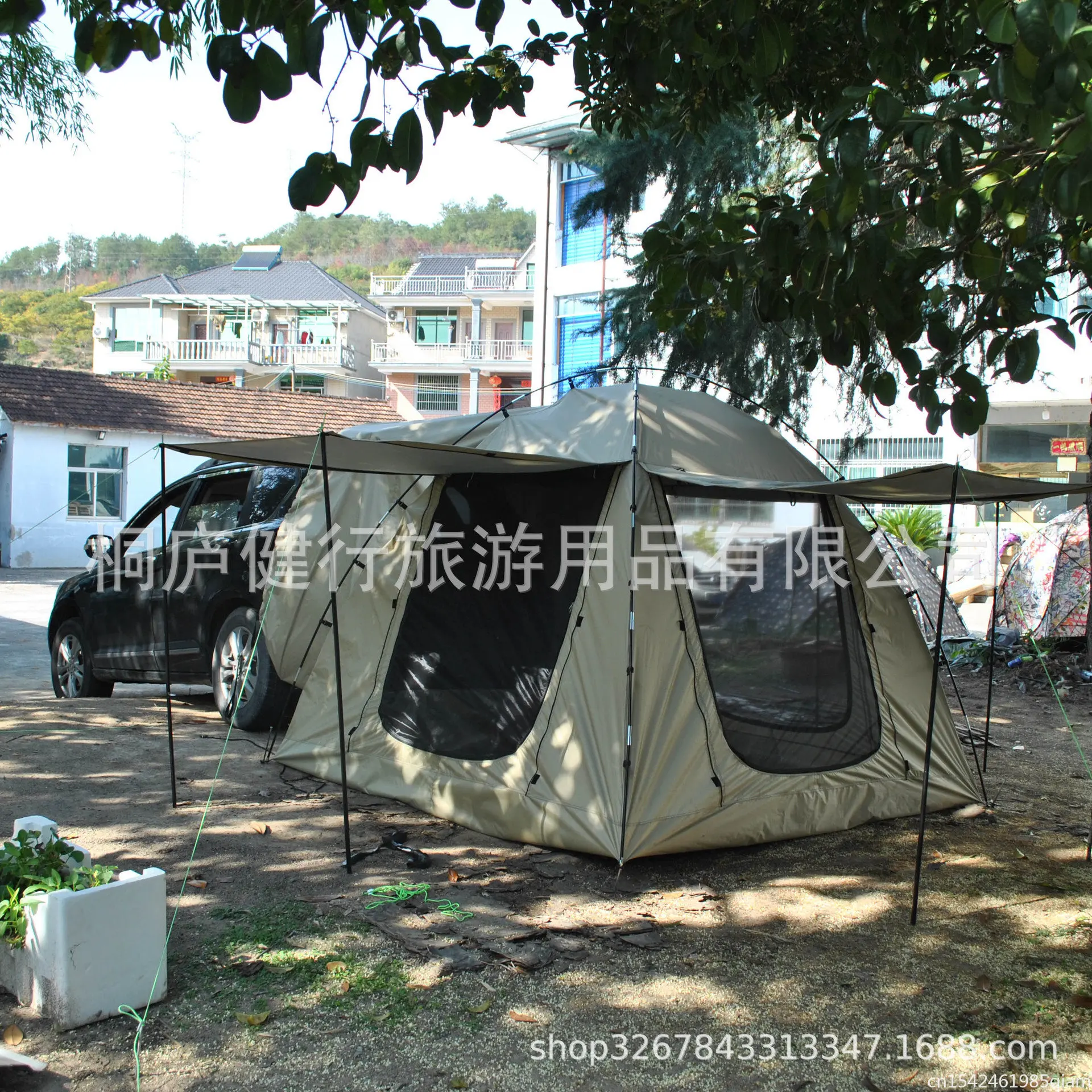 Upgrade 4-person rear tent, 4-person rear extended tent, 3-sided hall mesh 4-person rear tent