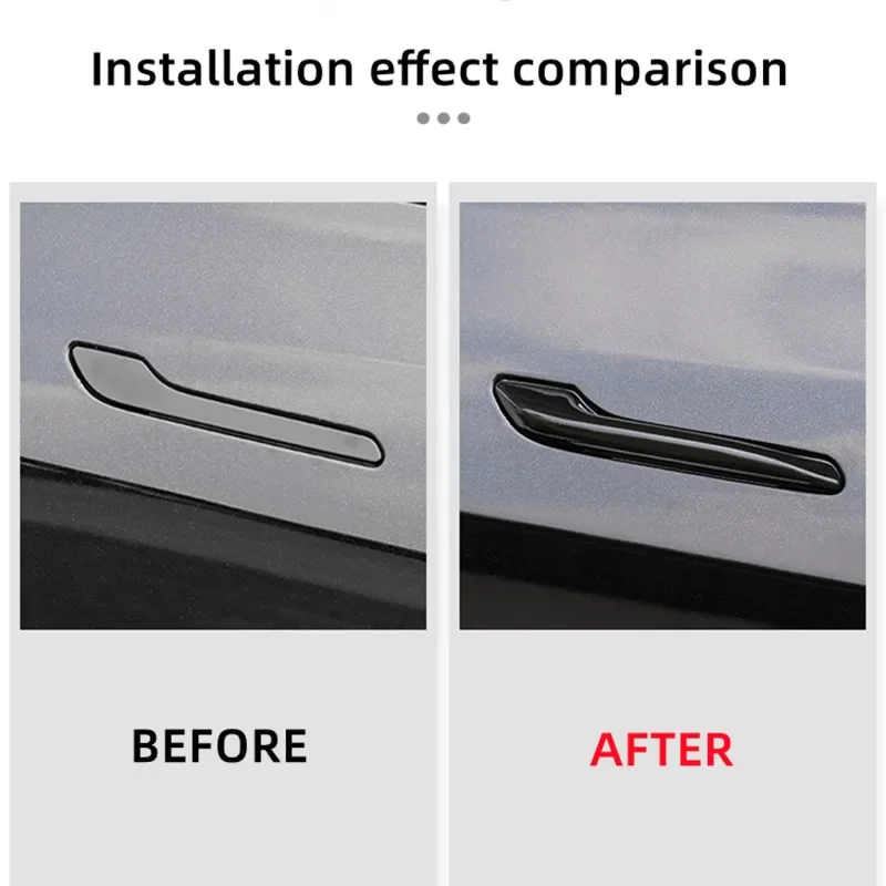 Car Antifreeze Door Handle for New Tesla Model Y/3/3+ Highland 2024 Frost Proof Door Handle Patch Cover Car Modification Parts