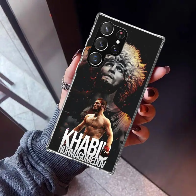 Khabib Nurmagomedov Phone Case For Samsung Galaxy S23 S24 Ultra S22 + S21 Plus S20 FE Cover S10E S10 S9 S8 Silicone Print Shell