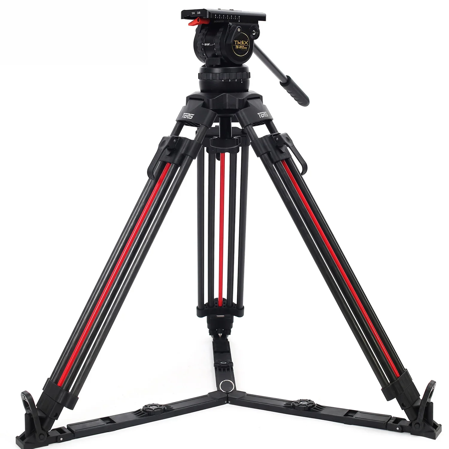 

Teris Tx-v12t Plus-q Hydraulic PTZ & One Key Unlocking Carbon Fiber Tripod Set