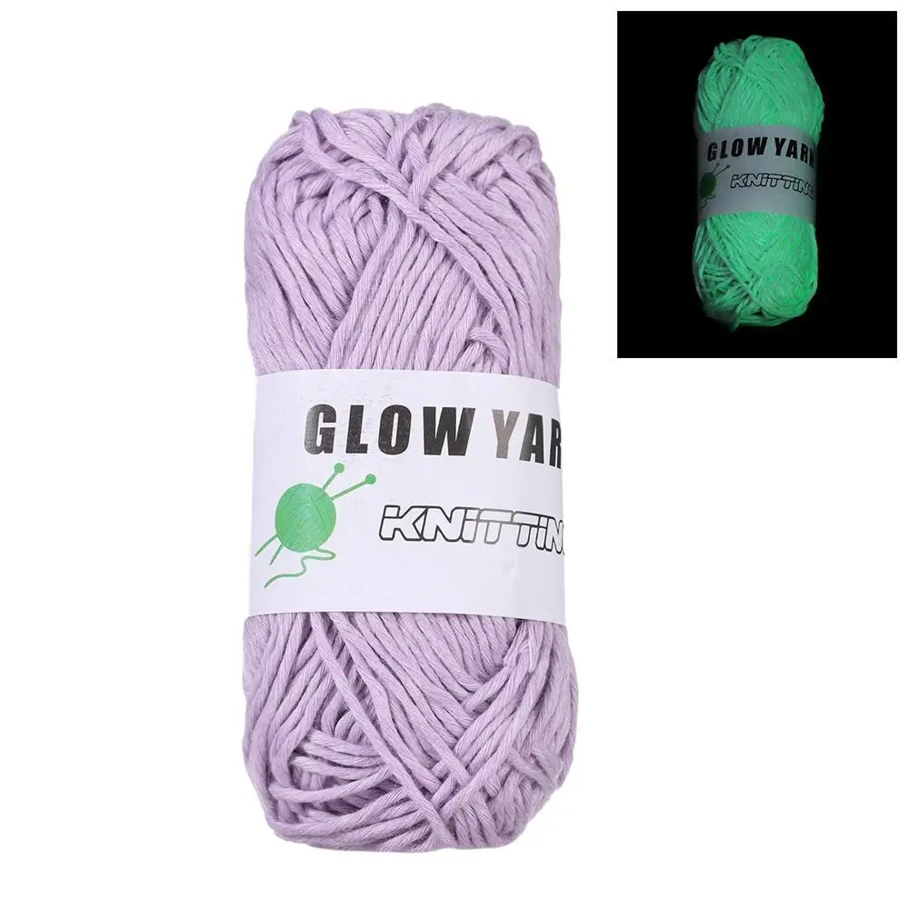 Polyester Weave Sewing Glow in the Dark Luminous Chunky Yarn Knitting Wool Hand Knitted